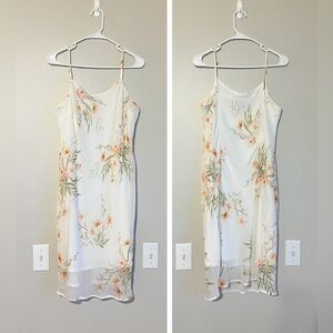 C EST. 1946 Floral Chiffon Midi Slip Dress - Size M